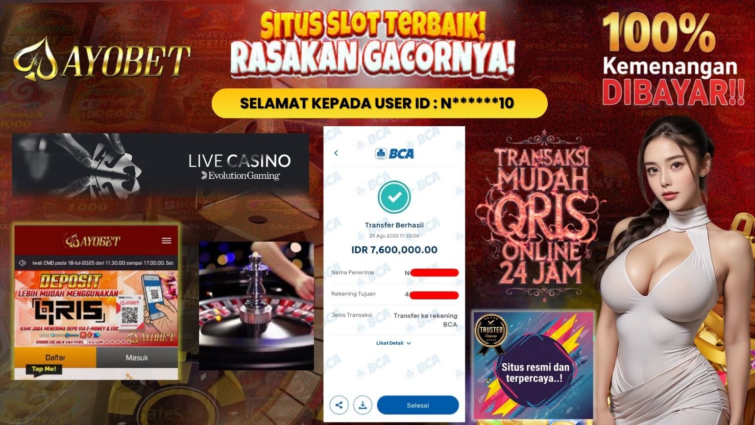 AYOBET JACKPOT LIVE CASINO IMMERSIVE ROULLETE